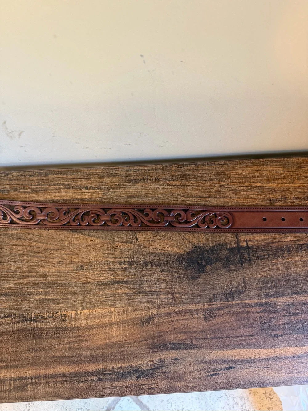 Brighton Brown Leather Belt Size M